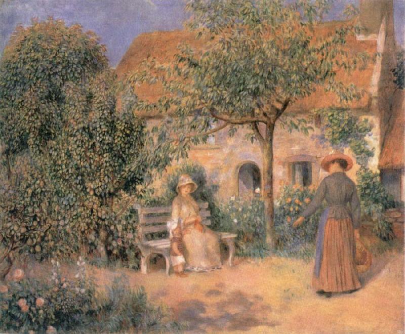 Pierre-Auguste Renoir Garden scene in Brittany China oil painting art